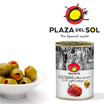 Plaza del Sol Piquillo stuffed Manzanilla Olives 280g